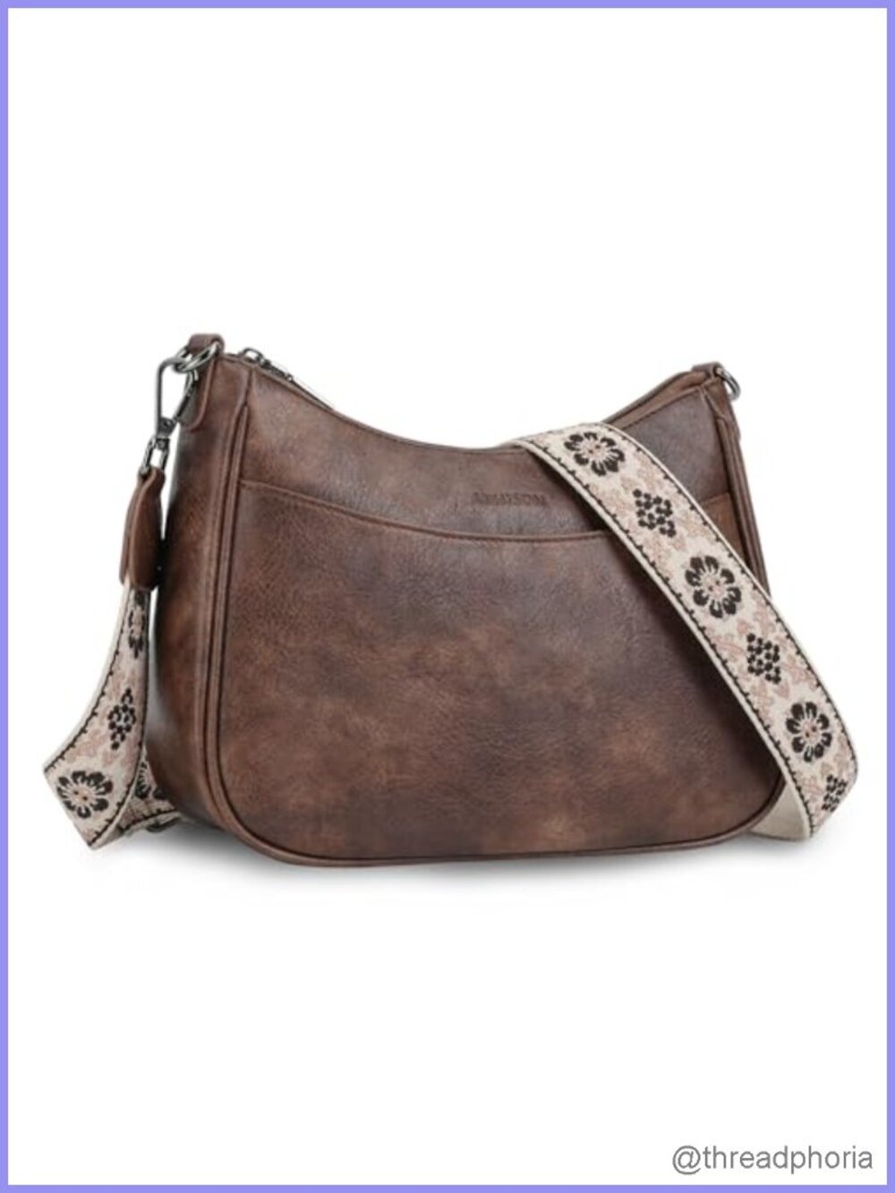 Trendy Vegan Leather Crossbody Purse for Women, Adjustable Strap, Shoulder